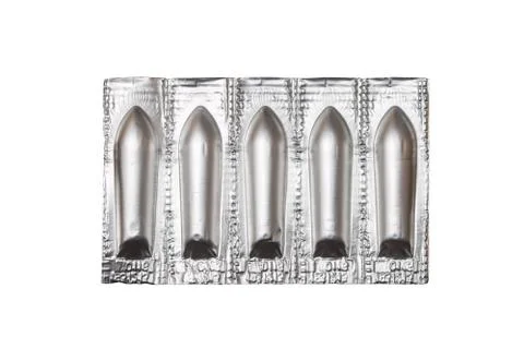 Pack of suppositories Stock Photos