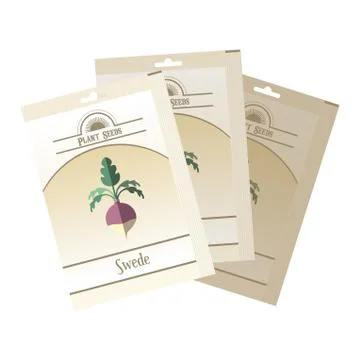 Pack of Swede seeds Stock Illustration