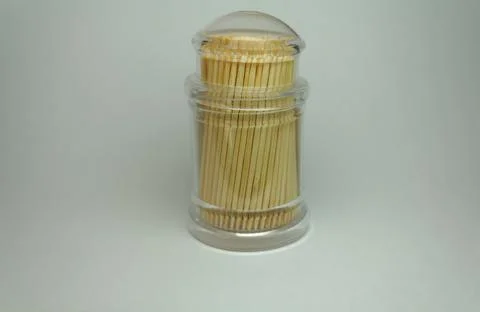 Pack of toothpicks isolated on a white background Stock Photos