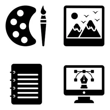 Pack Of Ux Solid Icons Stock Illustration