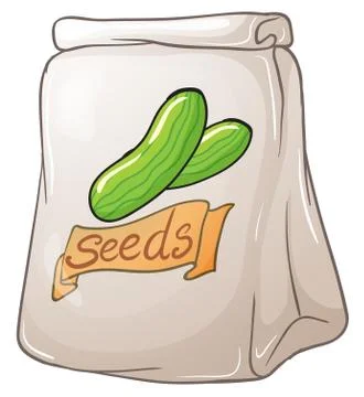 A pack of vegetable seeds Stock Illustration