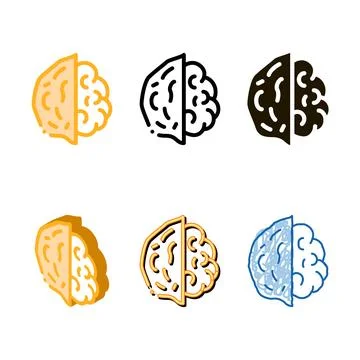 Pack walnut nut icon vector outline Illustrazione stock