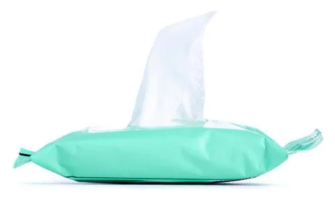 A pack of wet wipes Stock Photos