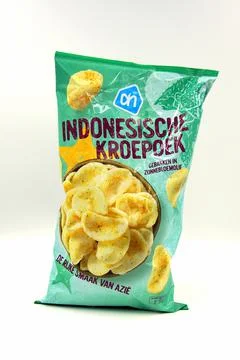 Package Albert Heijn Indonesische Kroepoek Stock Photos