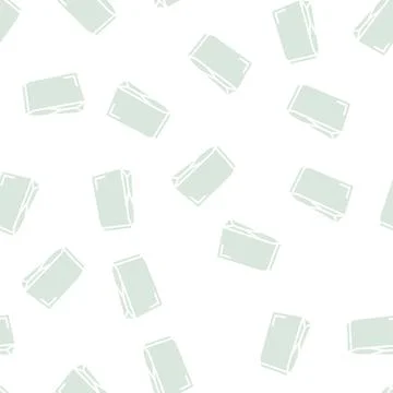 Package bag glyph seamless pattern Stock Illustration