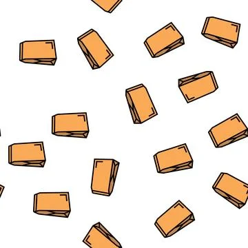 Package bag vector seamless pattern Stock Illustration