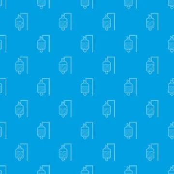Package for blood transfusion pattern seamless blue Illustrazione stock