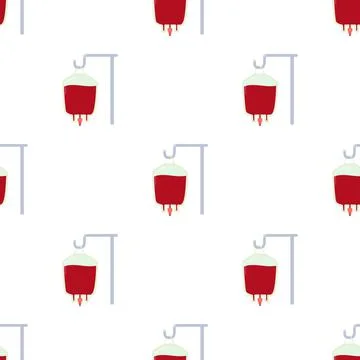 Package for blood transfusion pattern seamless vector Illustrazione stock