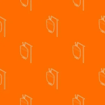 Package for blood transfusion pattern vector orange Stock Illustration