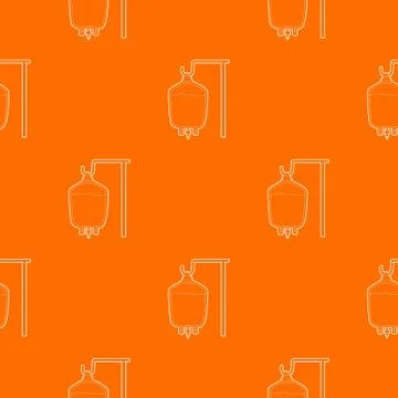 Package for blood transfusion pattern vector orange 스톡 일러스트