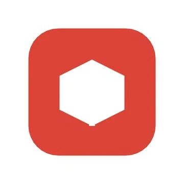 Package Box Icon Color Rounded Square Button Business Finance Symbol Vector Stock-Illustration