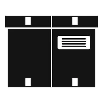 Package box icon simple vector. Delivery parcel イラスト素材