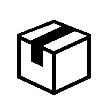 Package box icon. Vector illustration on a white background. Stock Illustration