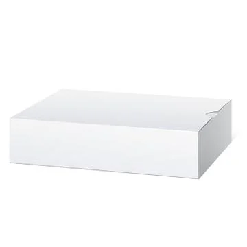 Package Cardboard Box. Lying horizontally. 스톡 일러스트