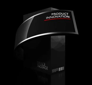 Package Cardboard Box. For presentation Software, electronic device and other Stock Illustration