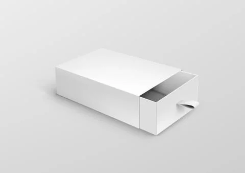 Package Cardboard Ribbon Pull And Slide Drawer Box イラスト素材