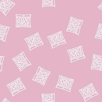 Package carrot line seamless pattern Illustrazione stock