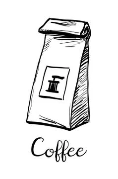 Package of coffee. Stock Illustration