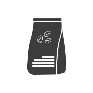 Package coffee Vector isolated on white background. Stock Illustration