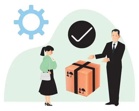 Package Concept Illustration Stock Illustration