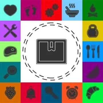 Package concept line icon Stock Illustration