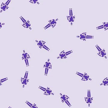Package courier glyph seamless pattern Illustrazione stock