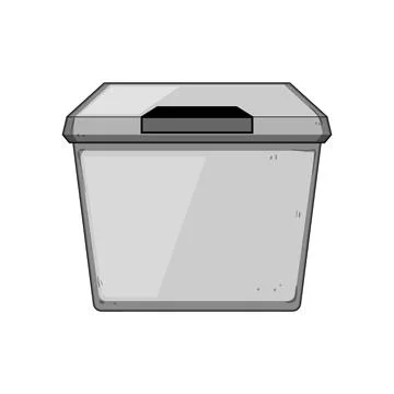 Package delivery dropping concept using security lockbox Stock Illustration