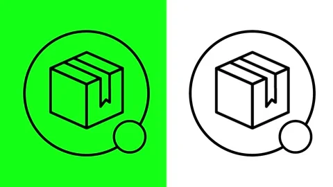 Package Delivery Icon with Tick Mark 4K Animation for Shipping Confirmation.. Stock Footage 309583766