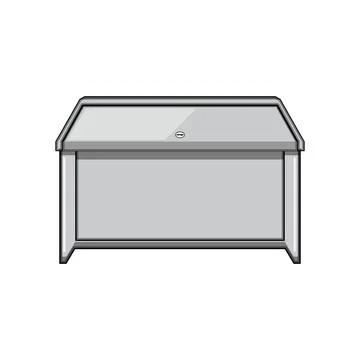 Package delivery lockbox providing secure mail receiving Illustration