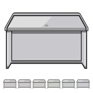 Package delivery lockbox providing secure mail receiving Illustration