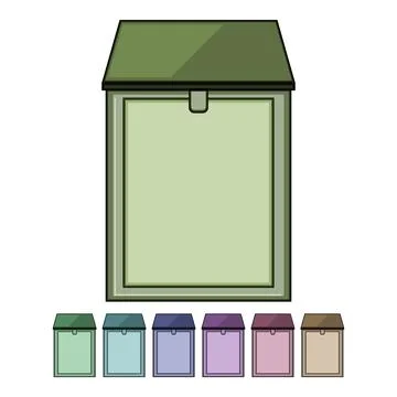 Package delivery lockbox for secure home parcel receiving 스톡 일러스트
