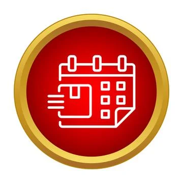 Package delivery schedule calendar logistics icon イラスト素材