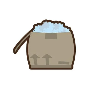 Package delivery service merchandise Stock Illustration