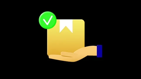 Package Delivery Success 3D Animation 스톡 동영상 335851488