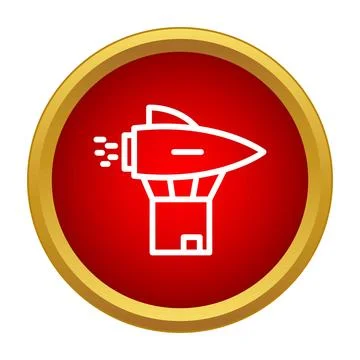 Package delivery through rocket launching concept イラスト素材