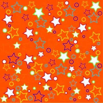 Package design with colored stars Stock Illustration