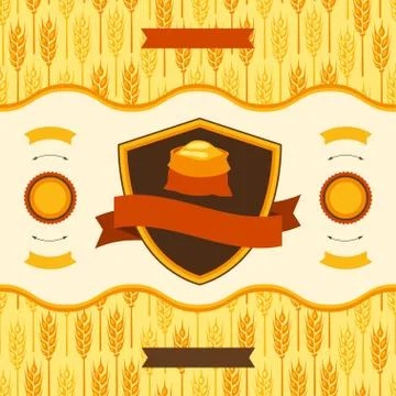 Package design for the flour Stock Illustration