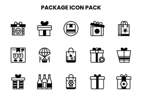 Package DuoTone Bundle Icons Pack Illustration