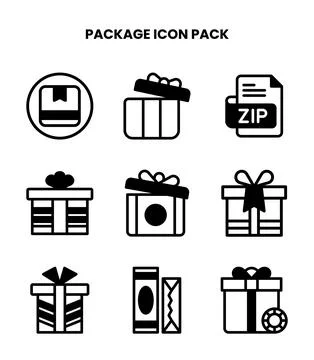 Package DuoTone Scalable Icons Pack Stockillustratie