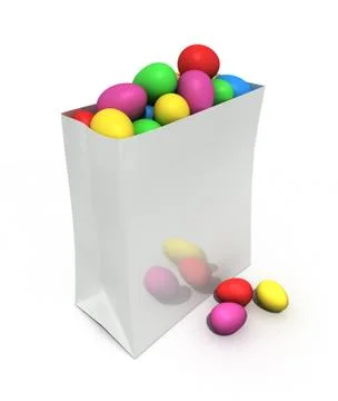 Package of easter eggs Stock Illustration