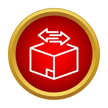 Package exchange return process icon concept イラスト素材
