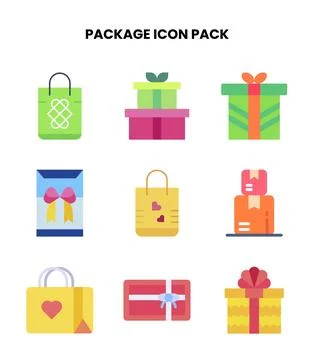 Package Flat Icons Pack イラスト素材