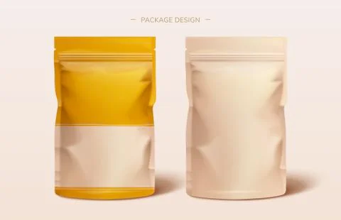 Package foil bag design Stock Illustration
