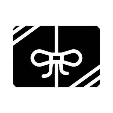 Package gift box glyph icon vector illustration 스톡 일러스트