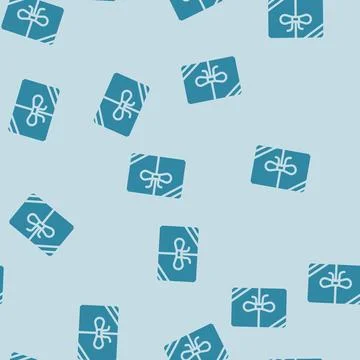 Package gift box glyph vector seamless pattern Illustrazione stock