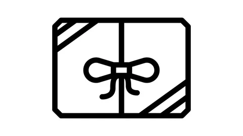Package gift box line icon animation Stock Footage 326766129