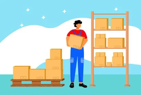 Package Handling Concept Illustration Illustration