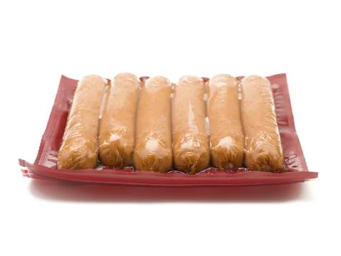 Package of Hotdogs Stock Photos