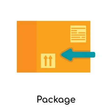 Package icon isolated on white background Stock Illustration