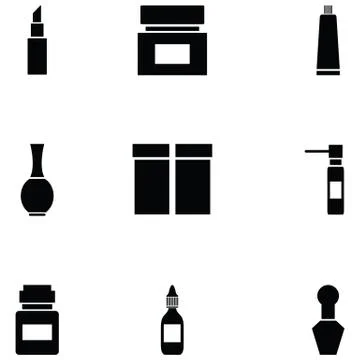 Package icon set Illustrazione stock